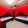 Crimson red daily use mosquito net-large size