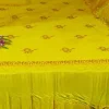 yellow wedding bed sheet floral